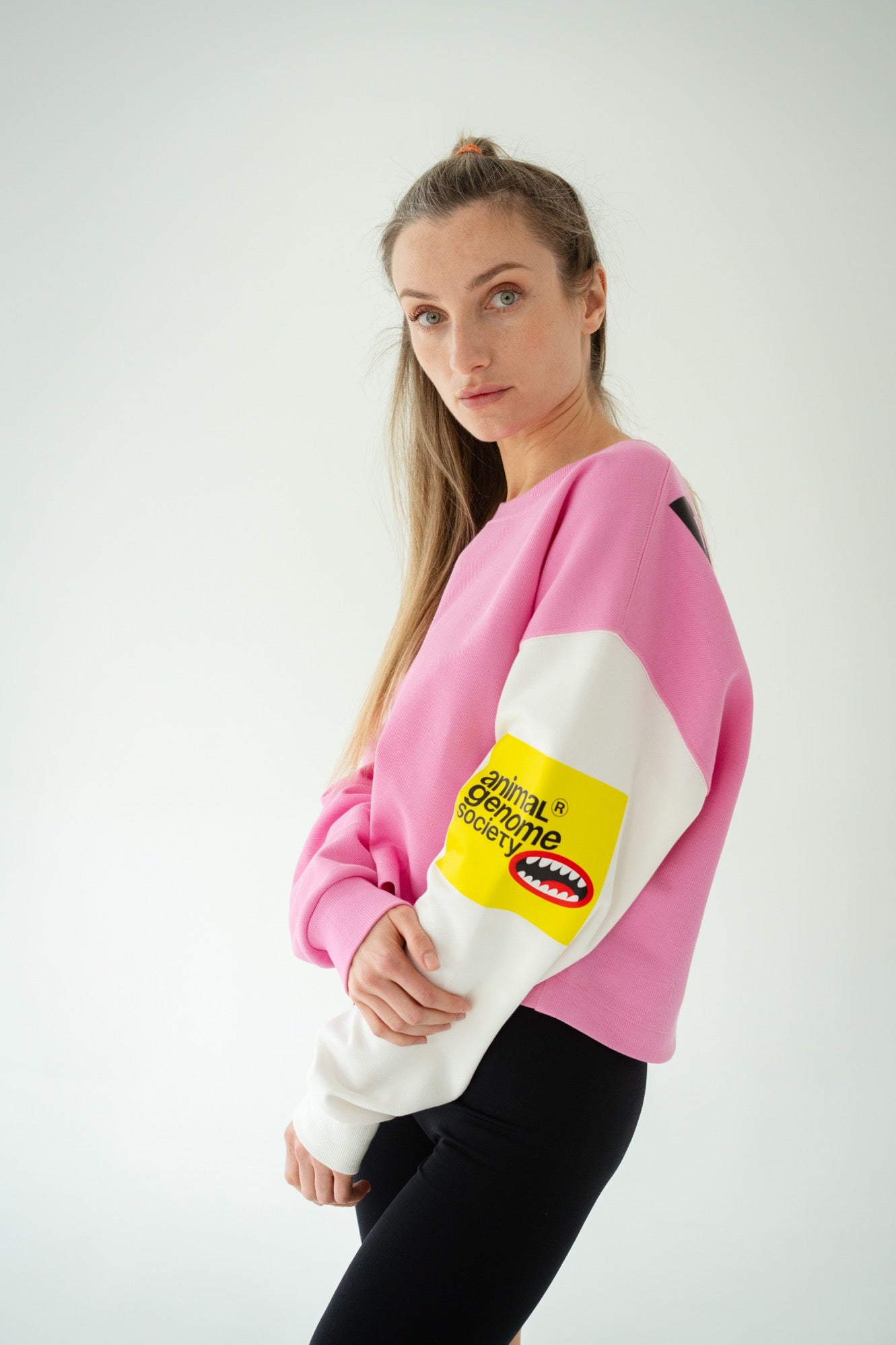 Pink long sleeve T-shirt (short)