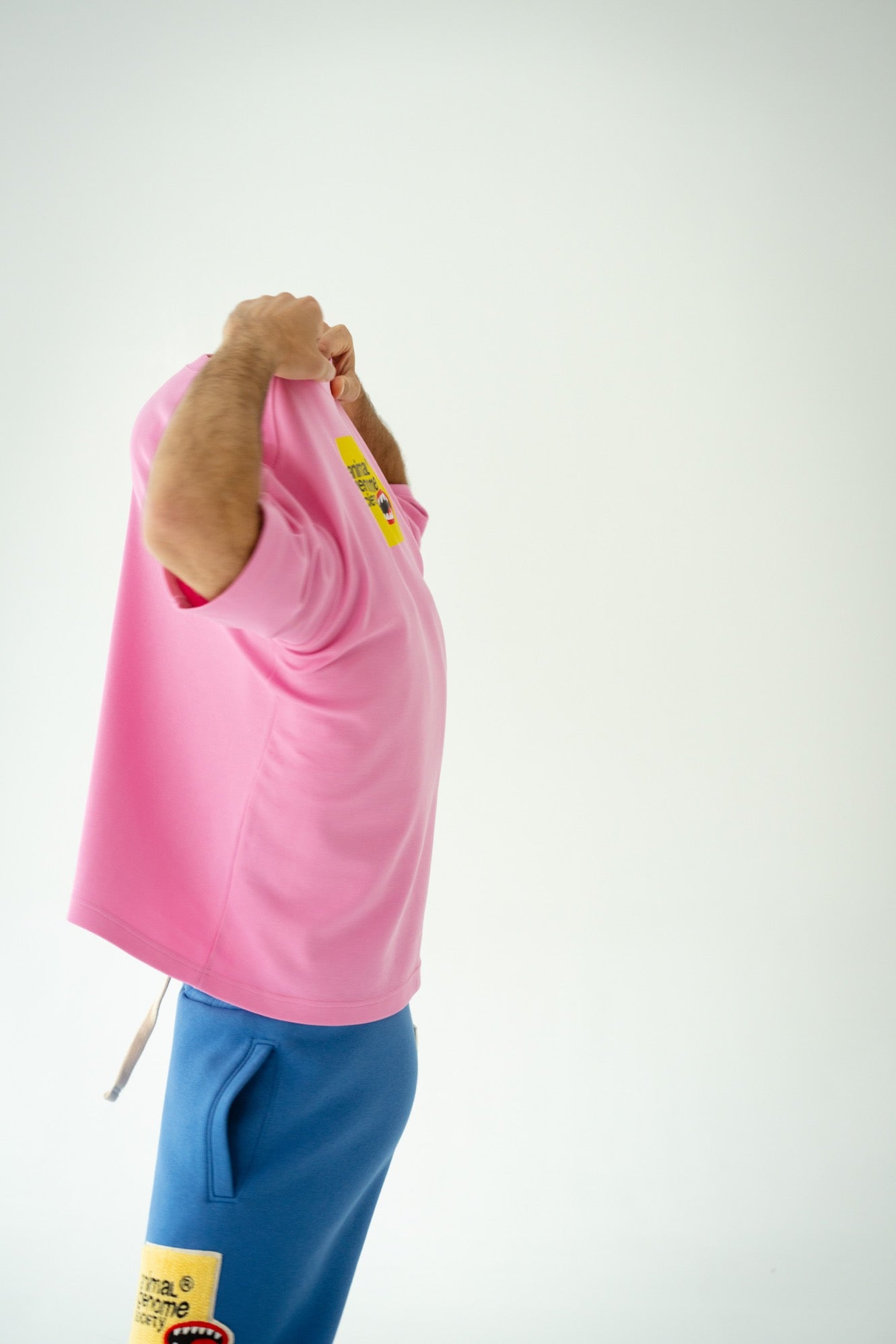 Pink short sleeve T-shirt