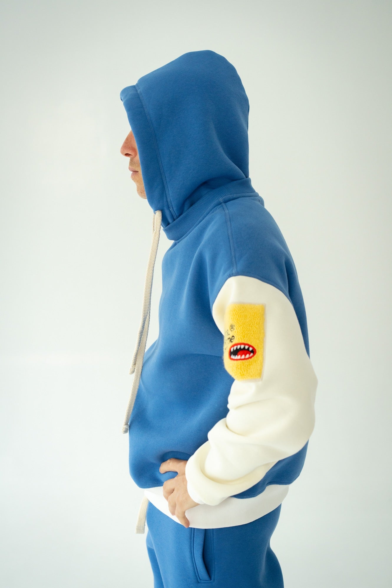 Blue men's Hoodie