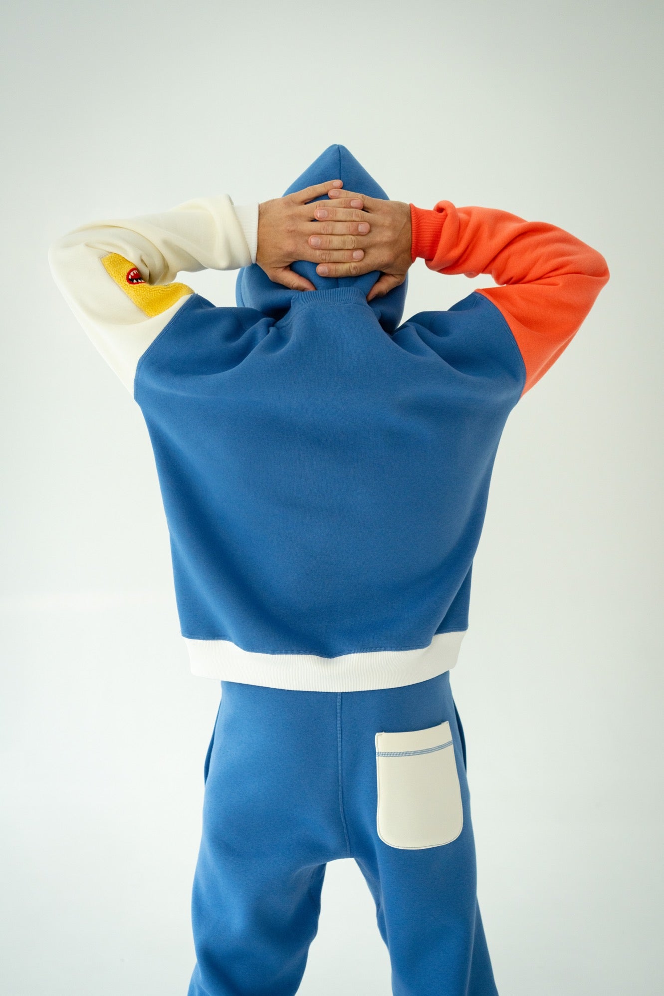 Blue men's Hoodie