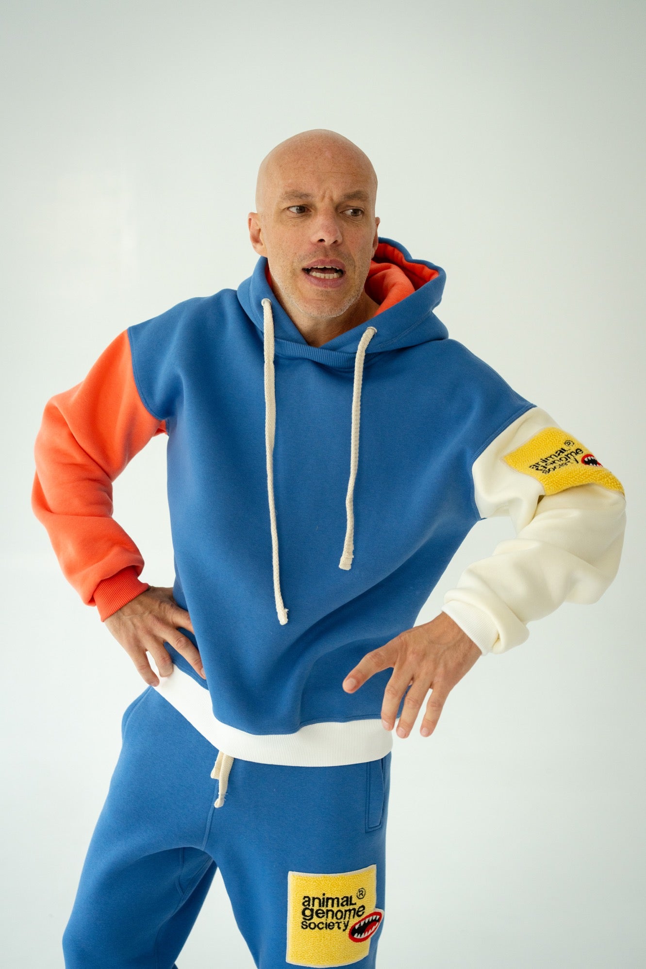 Blue men's Hoodie