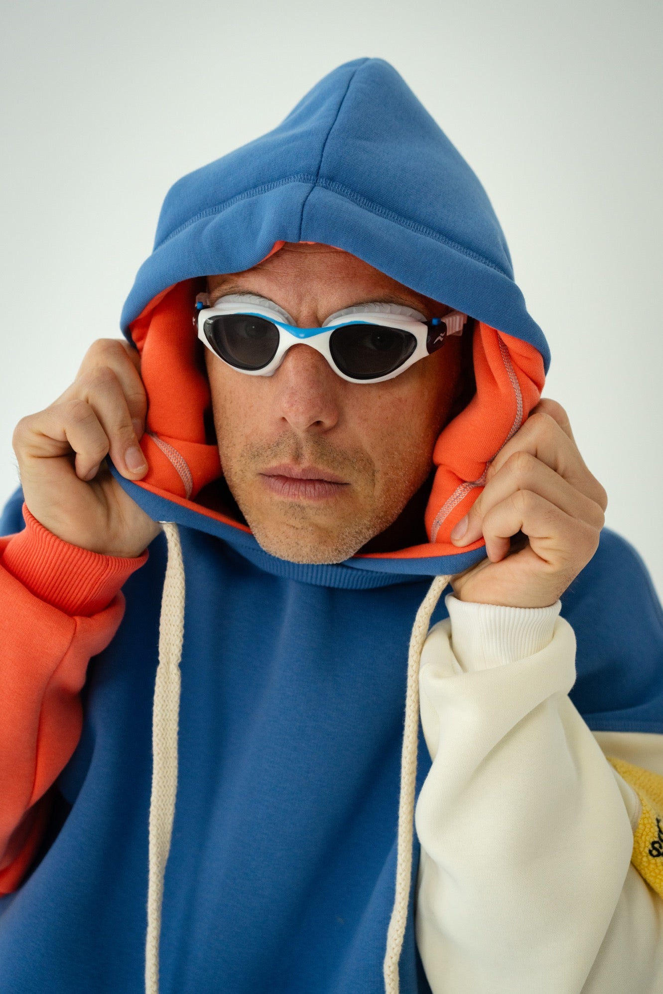 Blue men's Hoodie