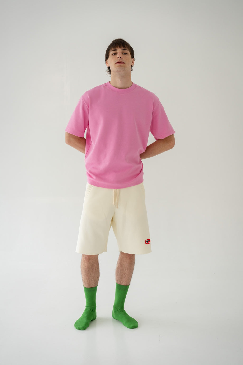 Pink short sleeve T-shirt