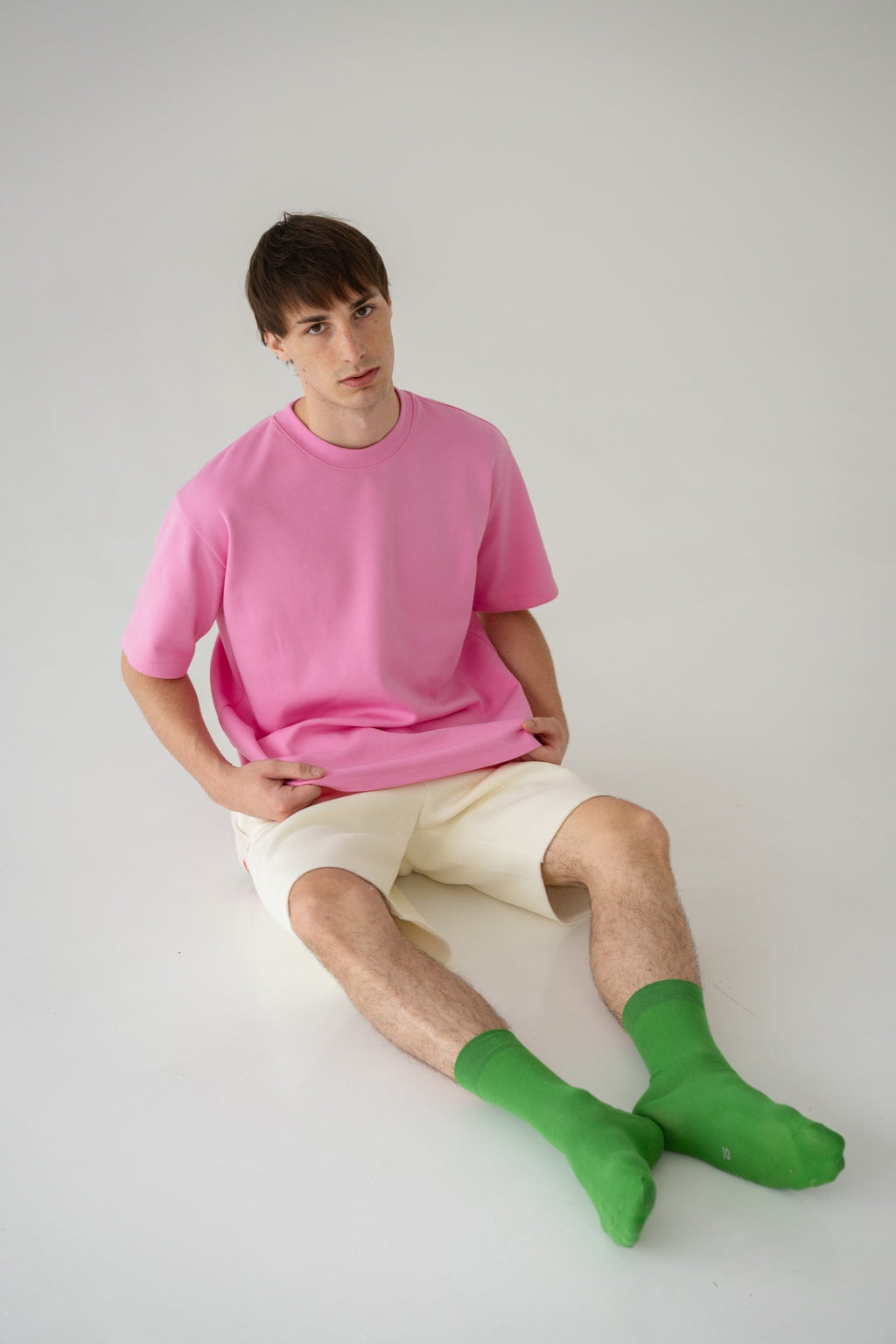 Pink short sleeve T-shirt