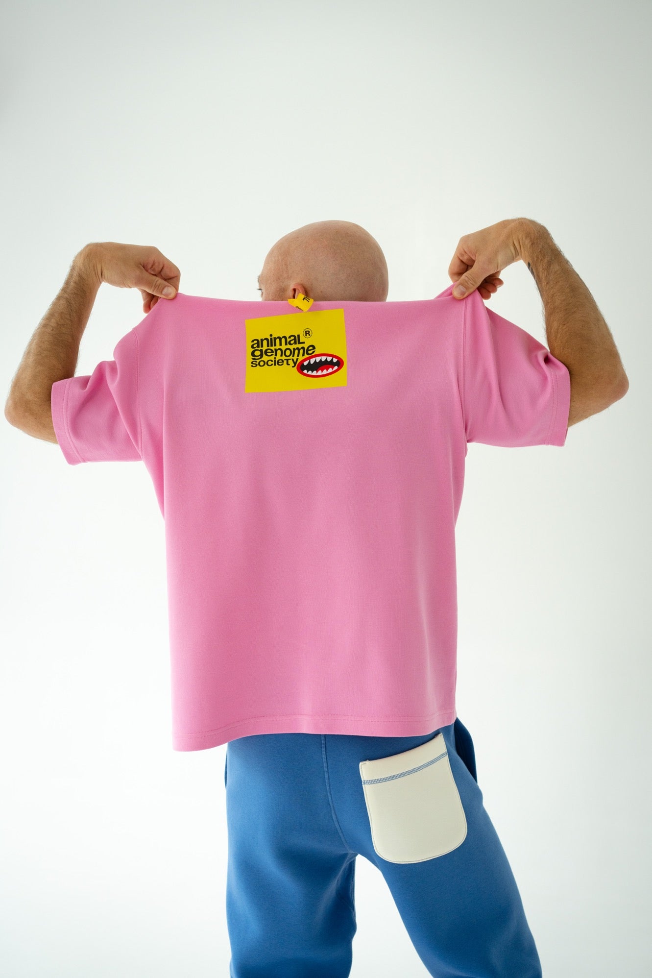 Pink short sleeve T-shirt
