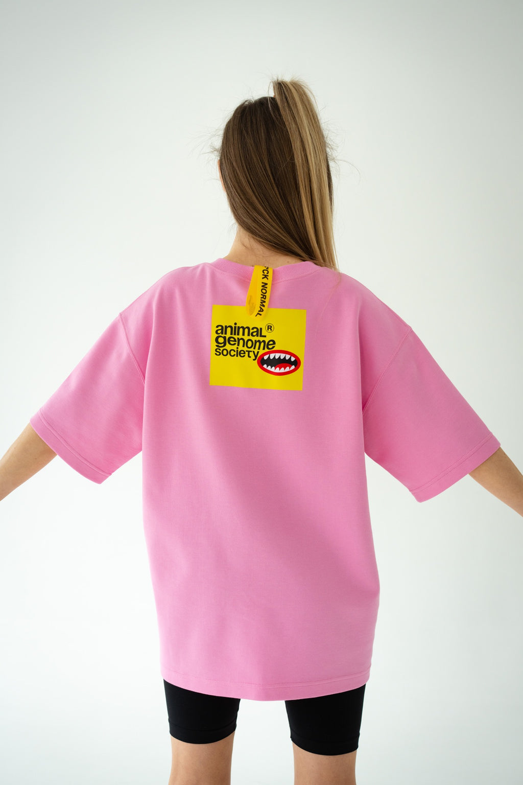 Pink short sleeve T-shirt