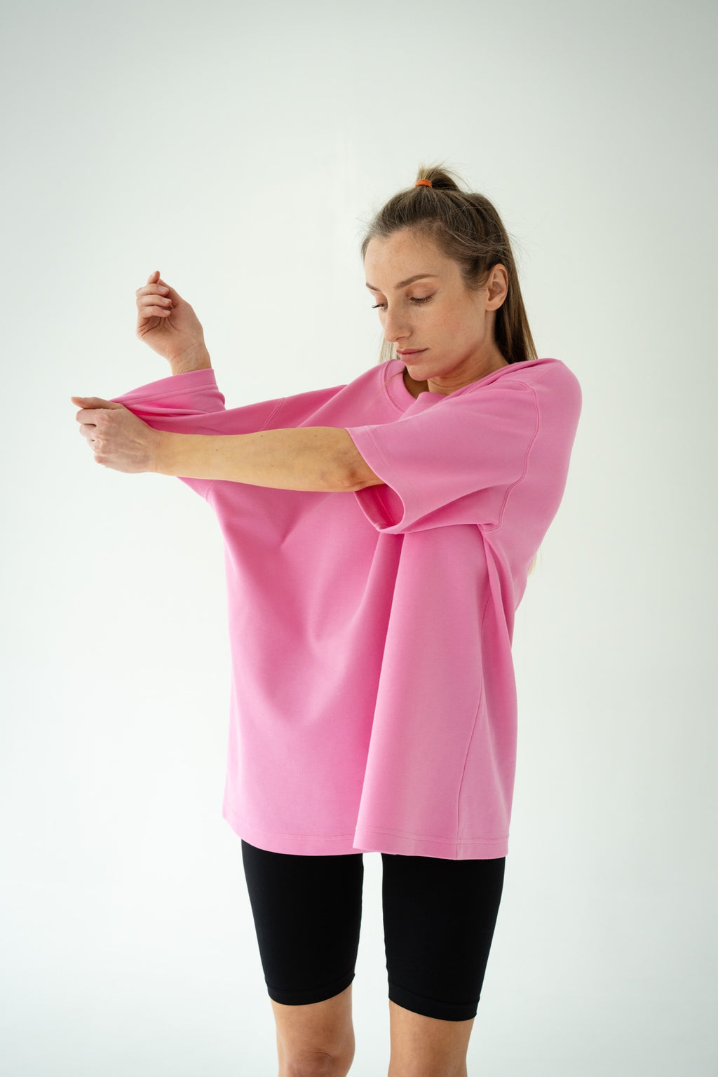 Pink short sleeve T-shirt