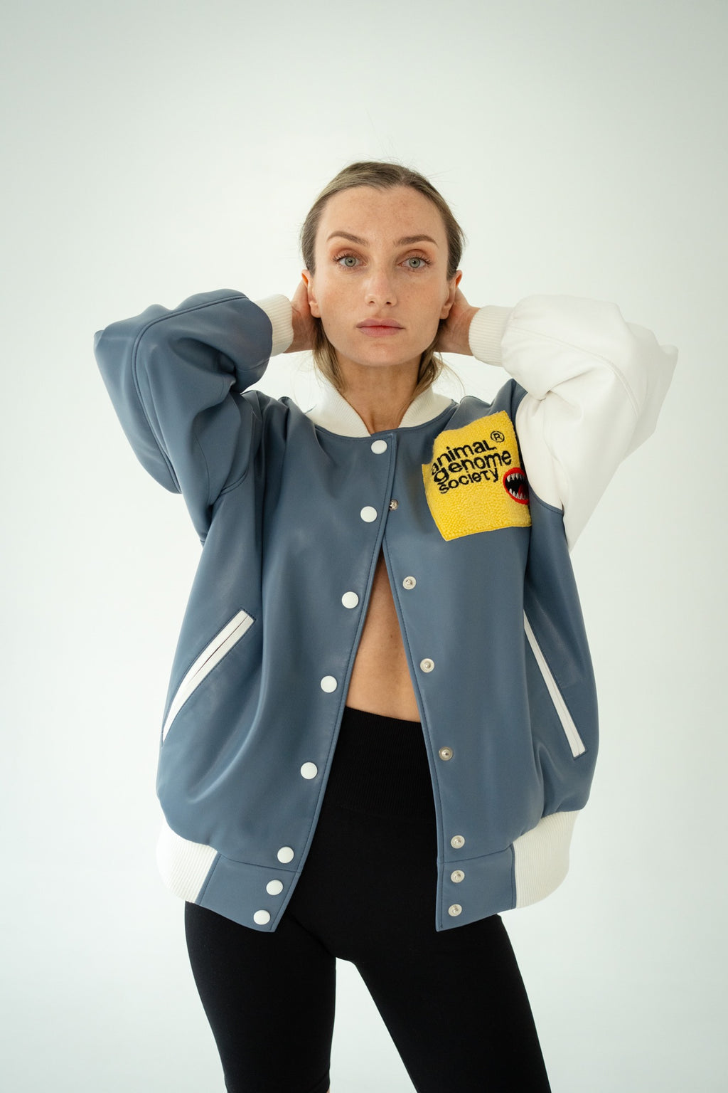 Women's Bomber Jacket with Handmade embroidery