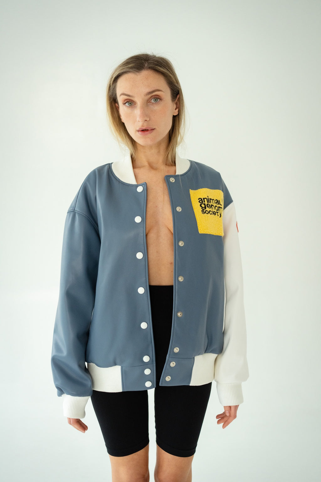Women's Bomber Jacket with Handmade embroidery