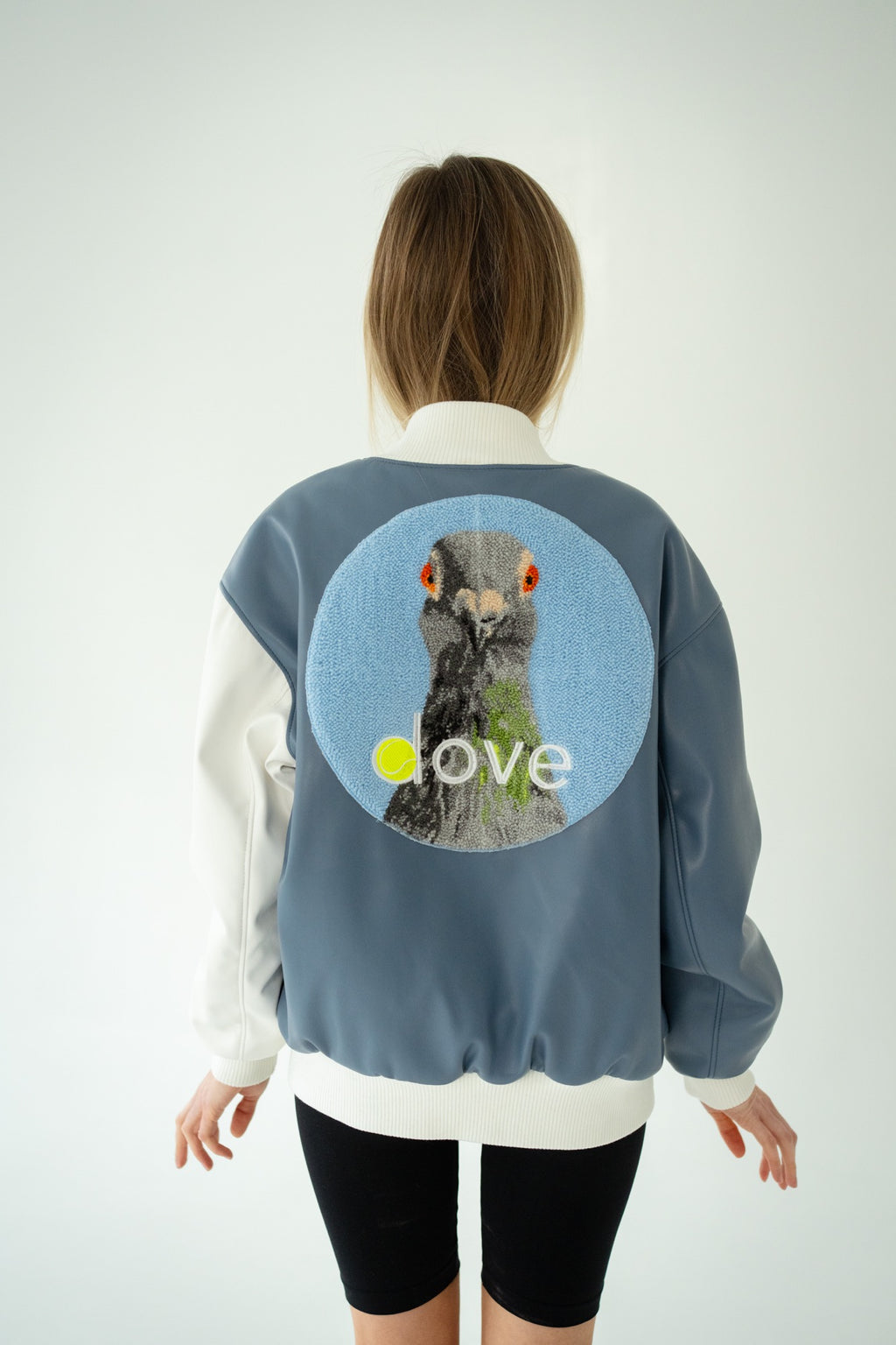 Women's Bomber Jacket with Handmade embroidery