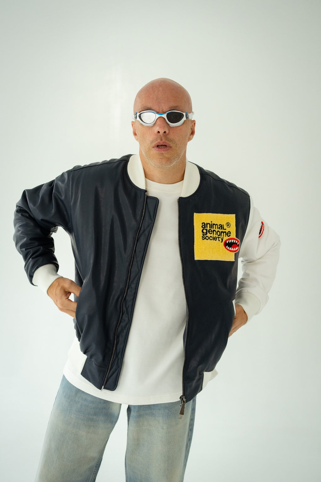 BOMBER “WILD STITCH” with Handmade embroidery