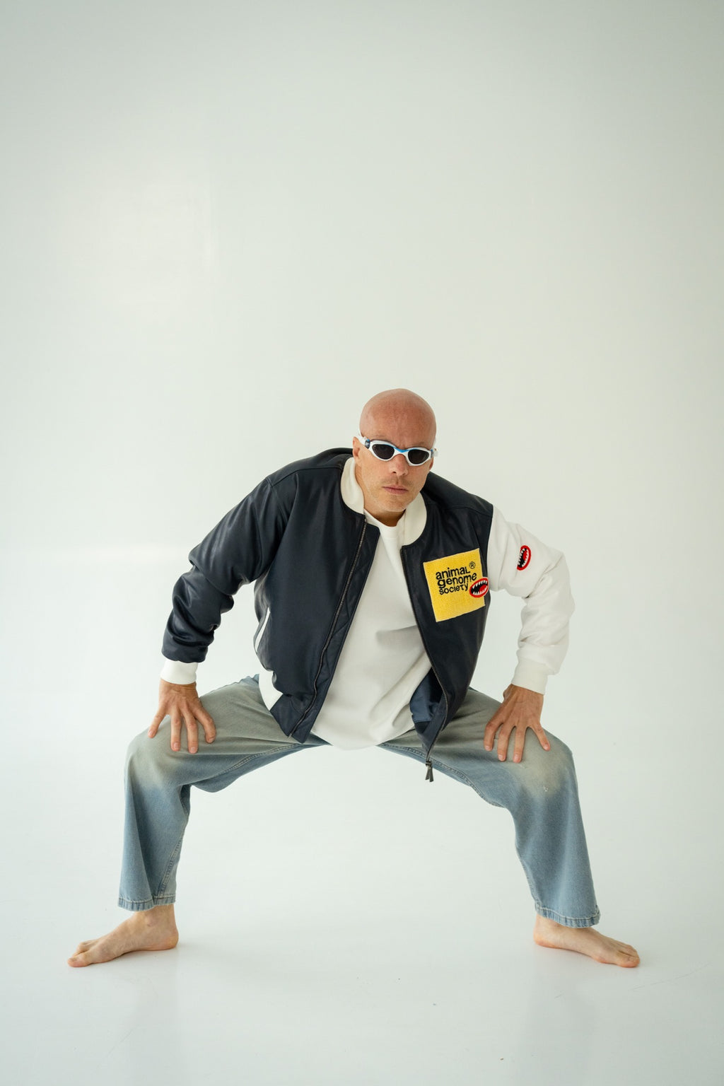 BOMBER “WILD STITCH” with Handmade embroidery