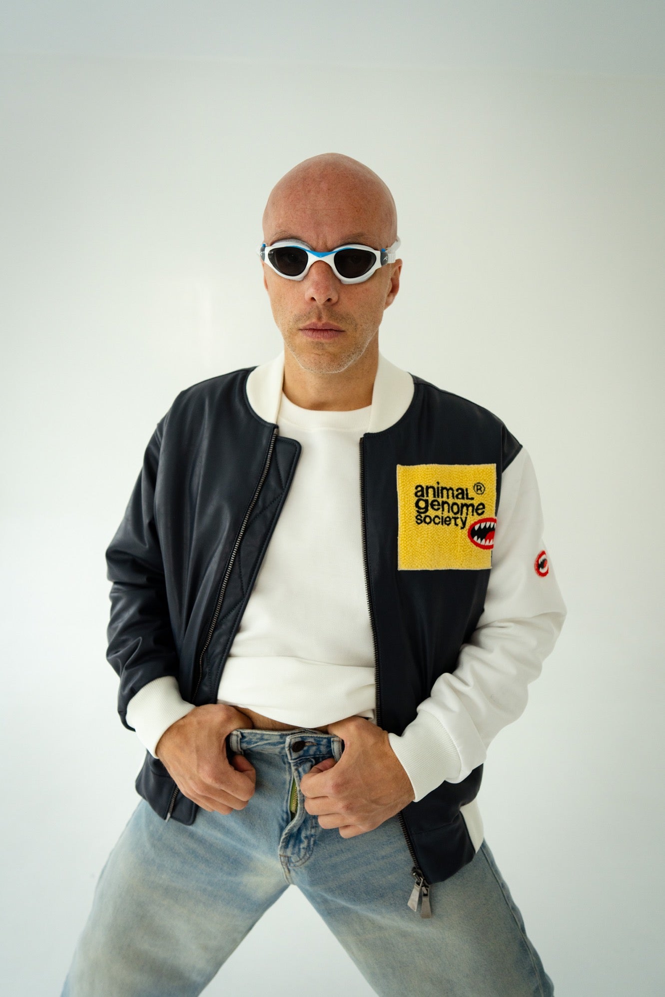 BOMBER “WILD STITCH” with Handmade embroidery