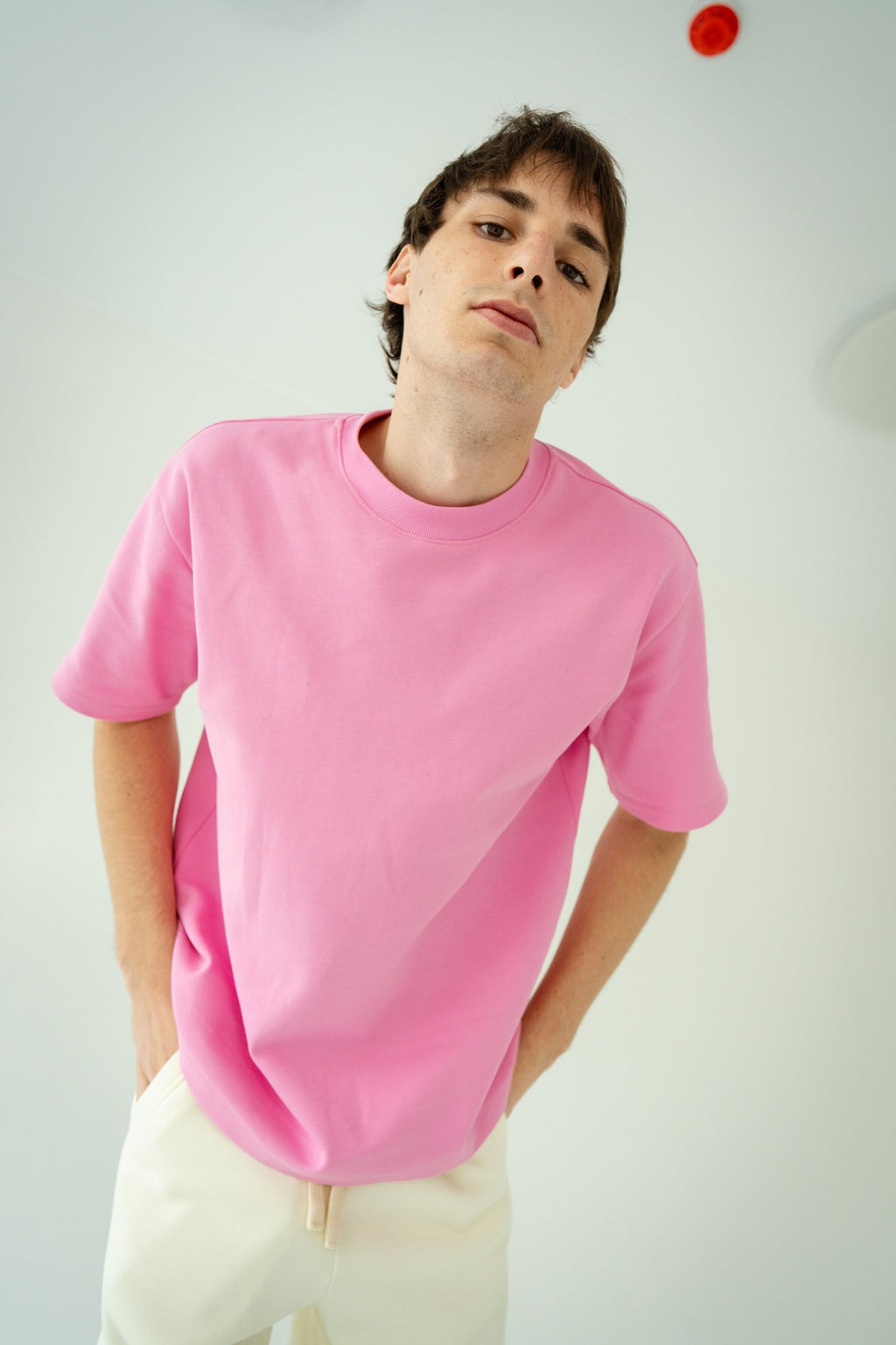 Pink short sleeve T-shirt