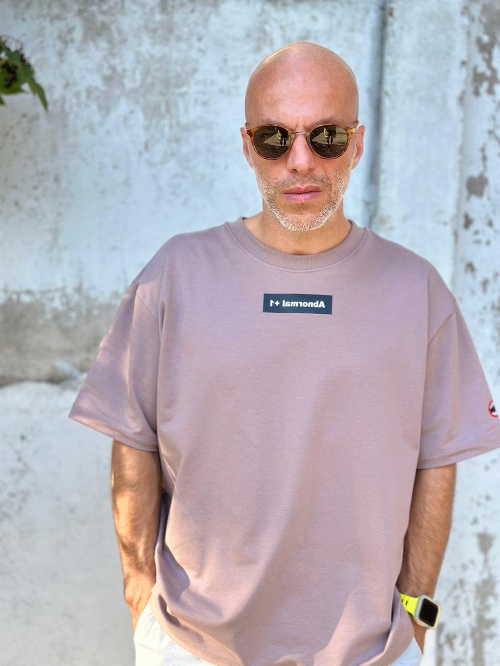 Oversized T-shirt in the color of sunset clouds